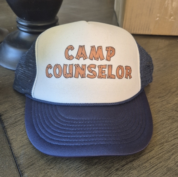 Other - Camp Counselor Nature Wilderness Guide Tourist - Vintage Retro Style Trucker Cap